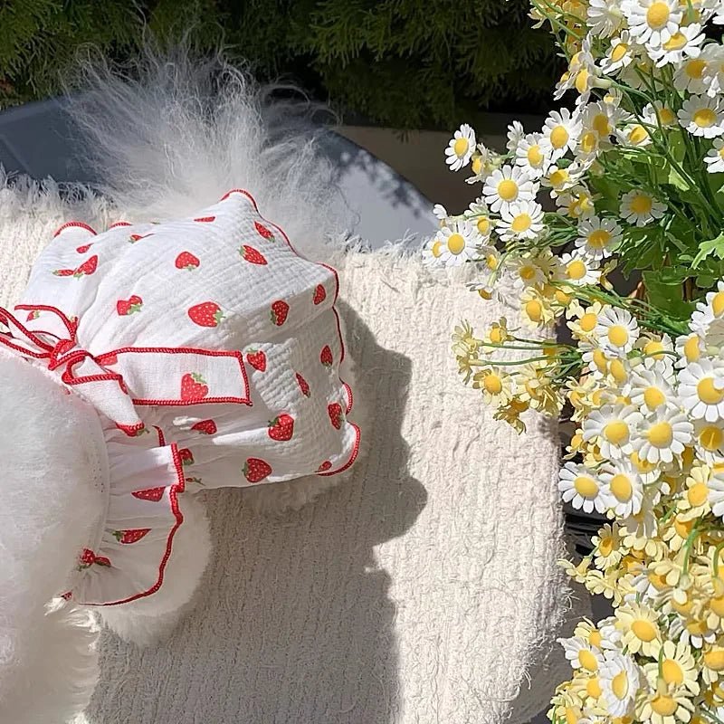 Zomerjurkje met Aardbeienprint voor Honden en Katten - Duke & Scoop