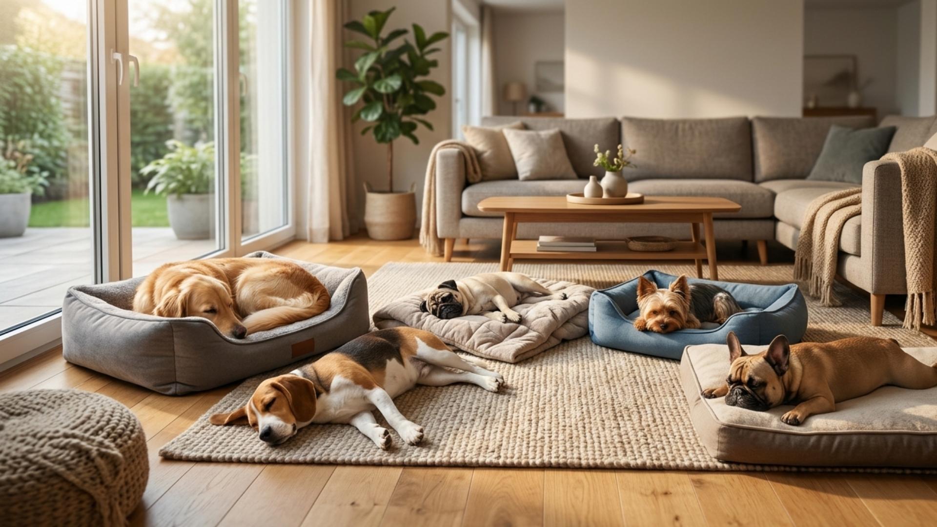 dog sleeping positions meaning