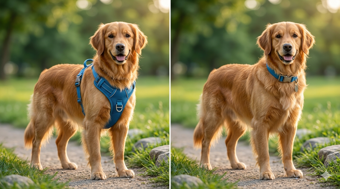 is a collar or harness better for a dog