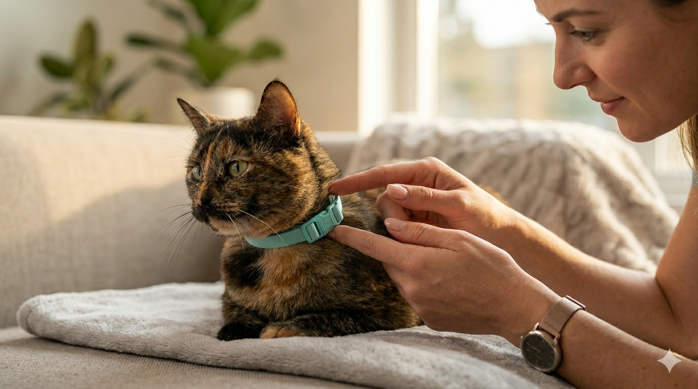 how tight should cat collar be