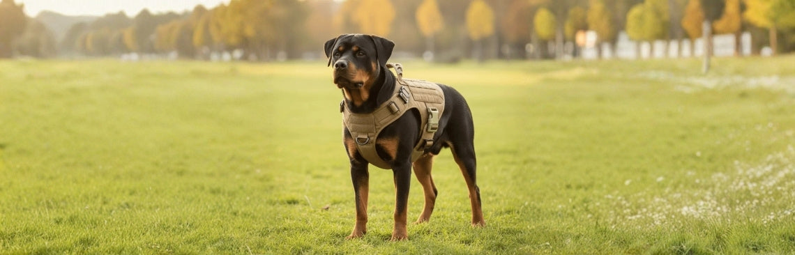 how to put a harness on a dog