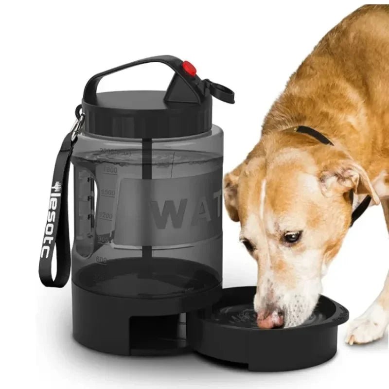 2.2L Draagbare Honden Waterfles met Drinkbak - Duke & Scoop
