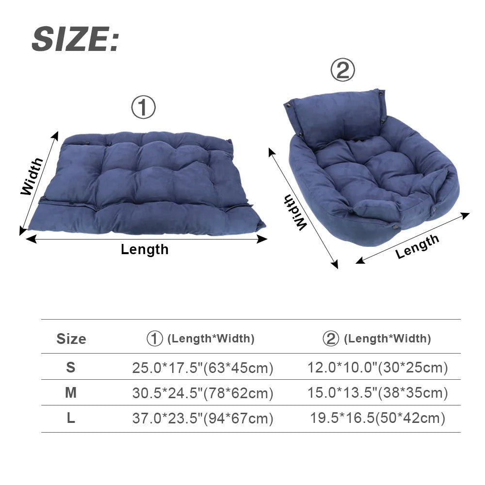 3 - in - 1 Hondenmand & Hondenbed – Zacht, Warm & Wasbaar Huisdierbed - Duke & Scoop