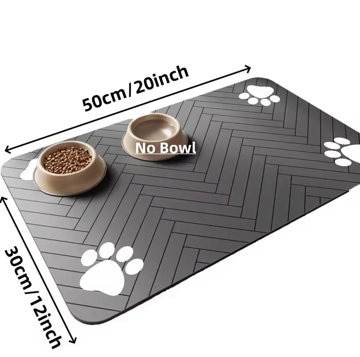 Absorberende, Waterdichte Placemet voor Voerbakken - Duke & Scoop