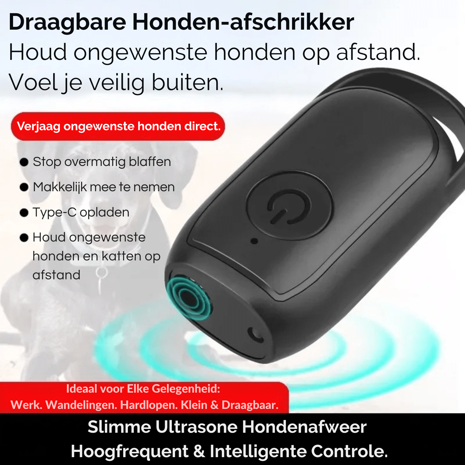 Anti - blaf Ultrasoon Trainer - Duke & Scoop