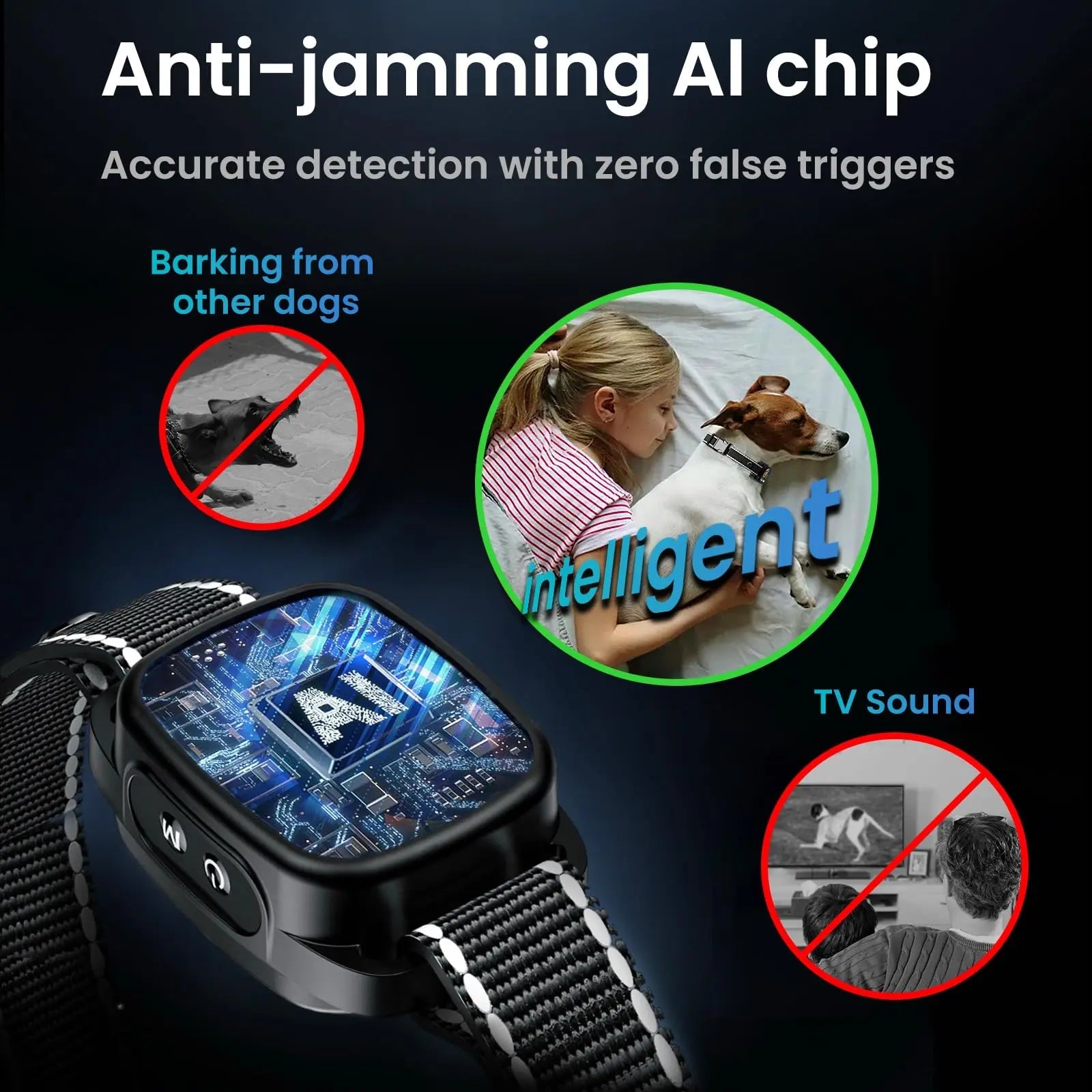 Anti - Blafband voor Honden met Sterke Vibratie, Oplaadbaar, Waterdicht, Zwart - Duke & Scoop