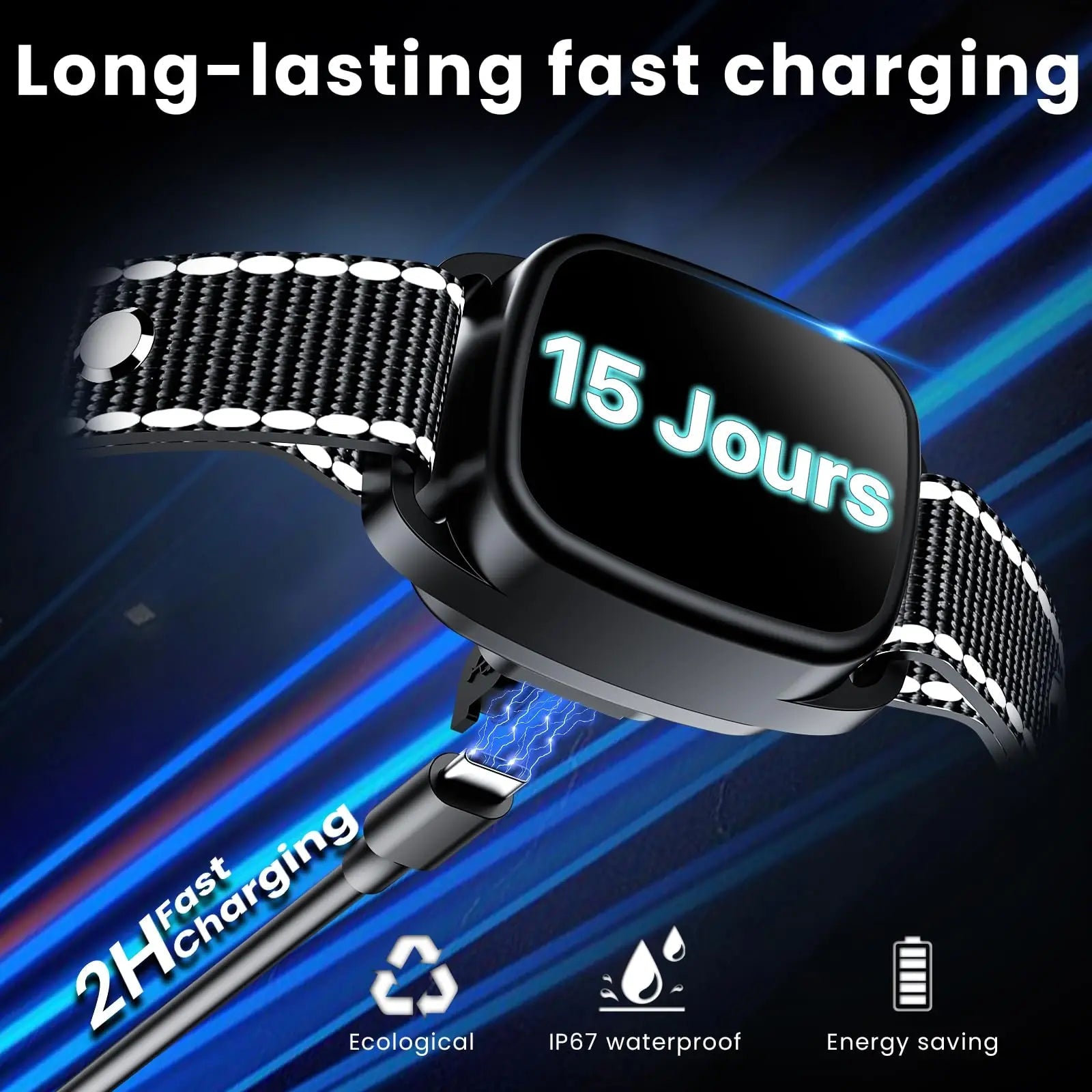 Anti - Blafband voor Honden met Sterke Vibratie, Oplaadbaar, Waterdicht, Zwart - Duke & Scoop