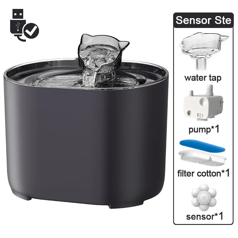 Automatische Drinkbak – Draadloze Drinkfontein voor Katten en Honden 2.2L - Duke & Scoop