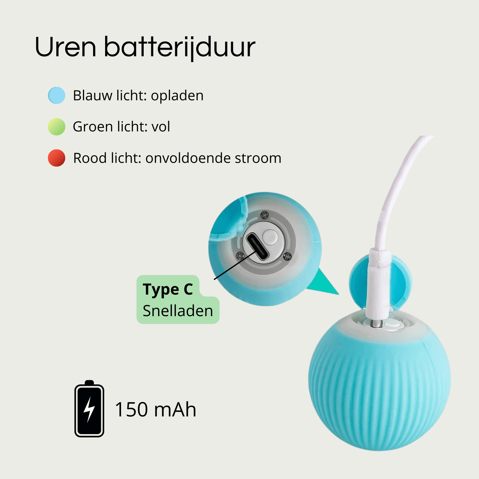 AutoPurr – Slimme Interactieve Kattenbal - Duke & Scoop