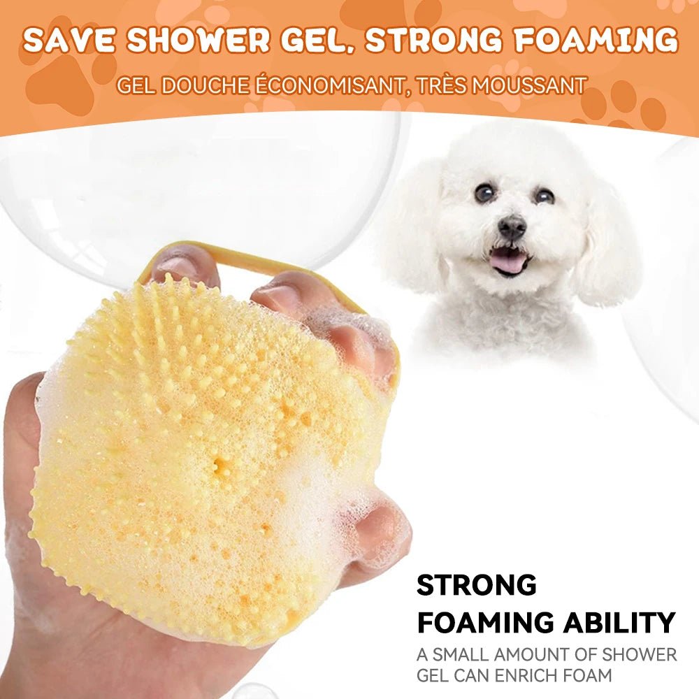 Badborstel met Shampoo Dispenser voor Honden & Katten - Duke & Scoop