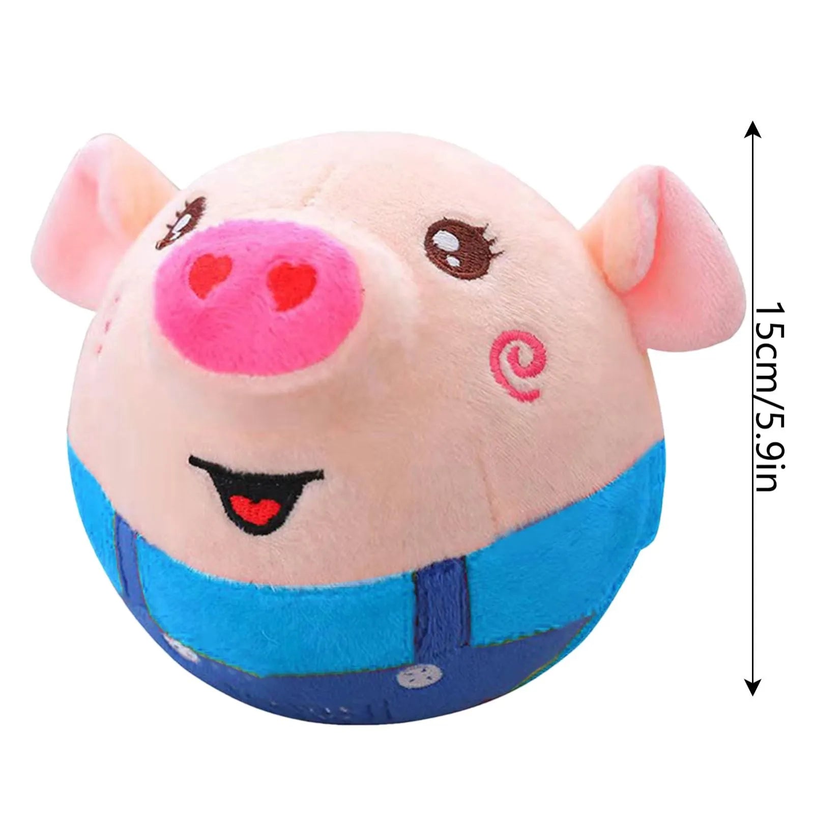 Bouncing Pet – Pluche Interactieve Speelbal voor Honden - Duke & Scoop