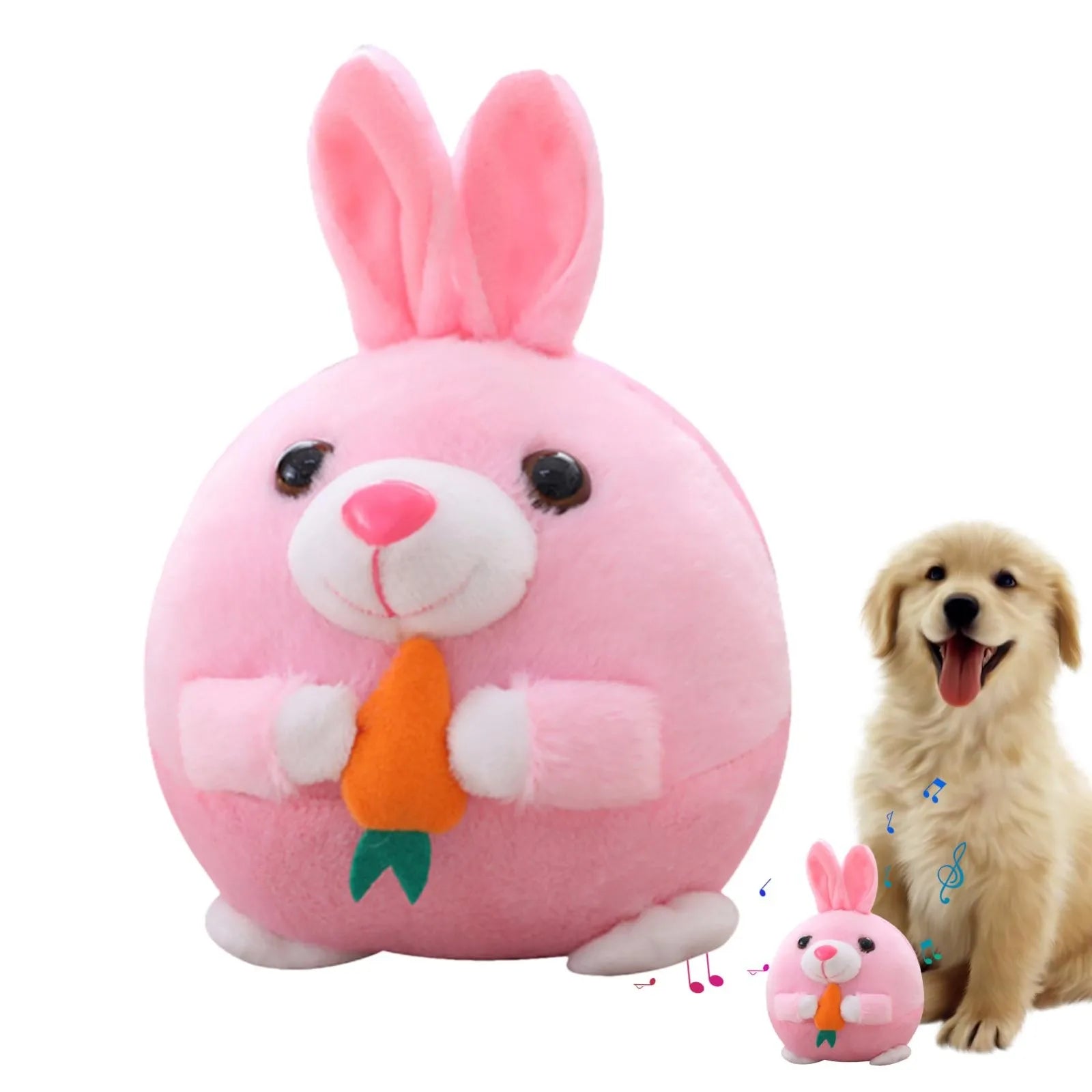 Bouncing Pet – Pluche Interactieve Speelbal voor Honden - Duke & Scoop