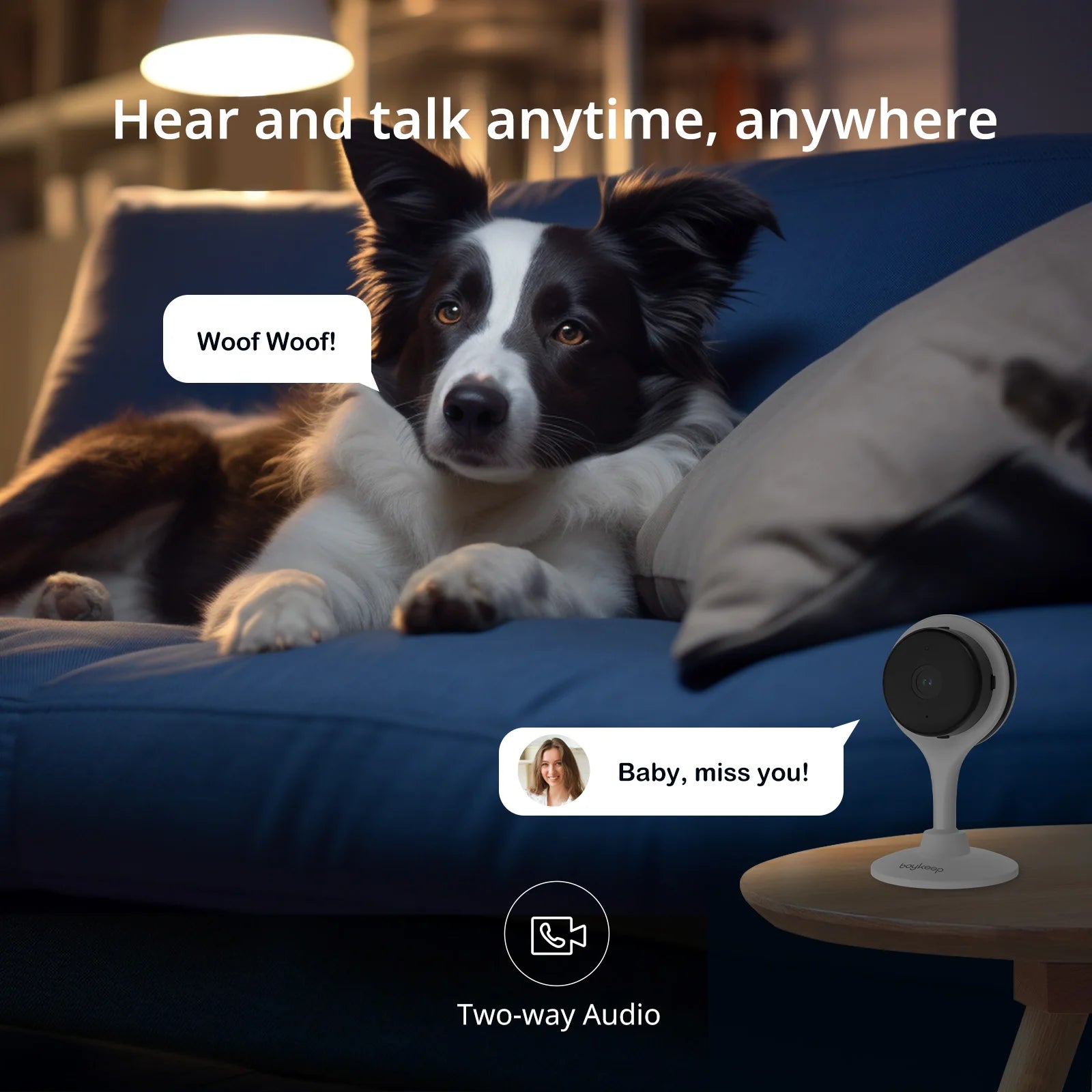 Boykeep Beveiligingscamera met App – Wifi Huisdiercamera - Duke & Scoop