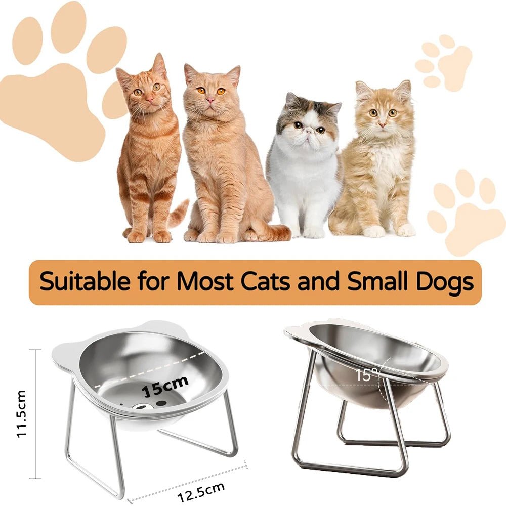 Comfort Bowl Verhoogde RVS Kattenbak - Duke & Scoop