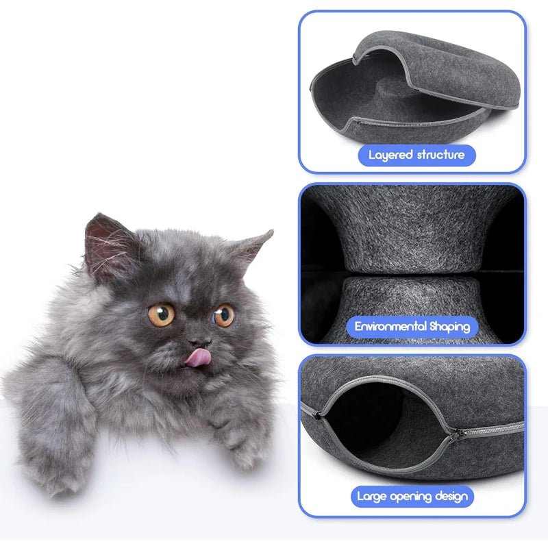 Donut Tunnelbed Speelgoed – Kattenbed & Speelplek - Duke & Scoop