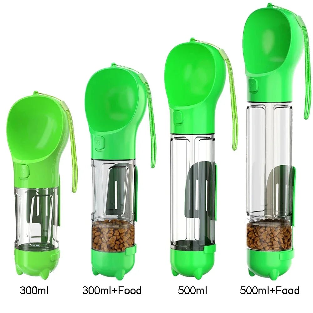 Draagbare 3 - in - 1 Waterfles voor Hond – Drinkbak & Poepzakhouder - Duke & Scoop