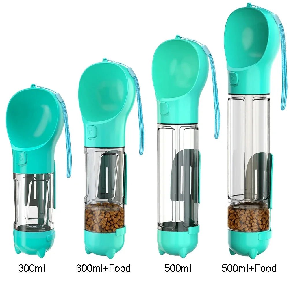Draagbare 3 - in - 1 Waterfles voor Hond – Drinkbak & Poepzakhouder - Duke & Scoop
