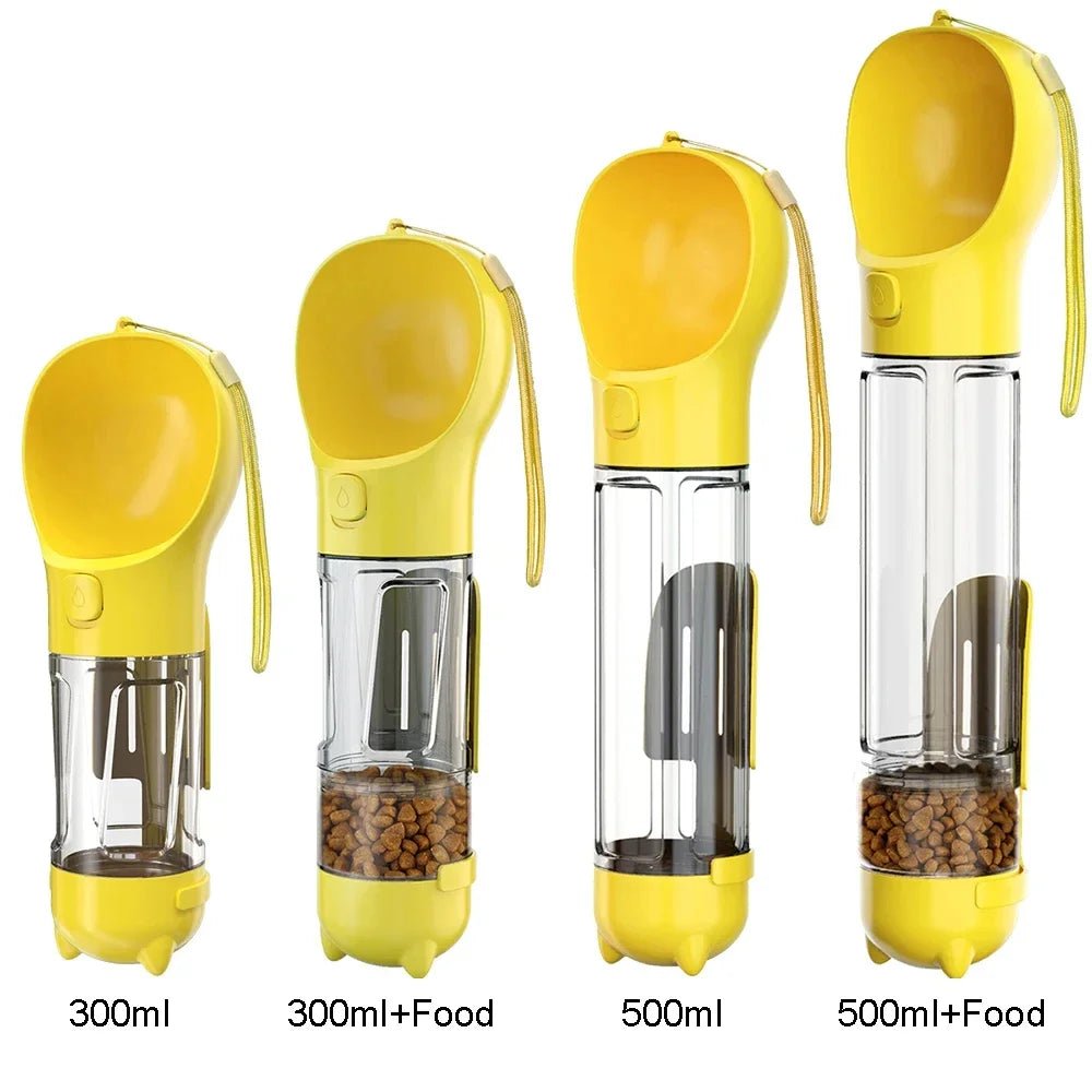 Draagbare 3 - in - 1 Waterfles voor Hond – Drinkbak & Poepzakhouder - Duke & Scoop