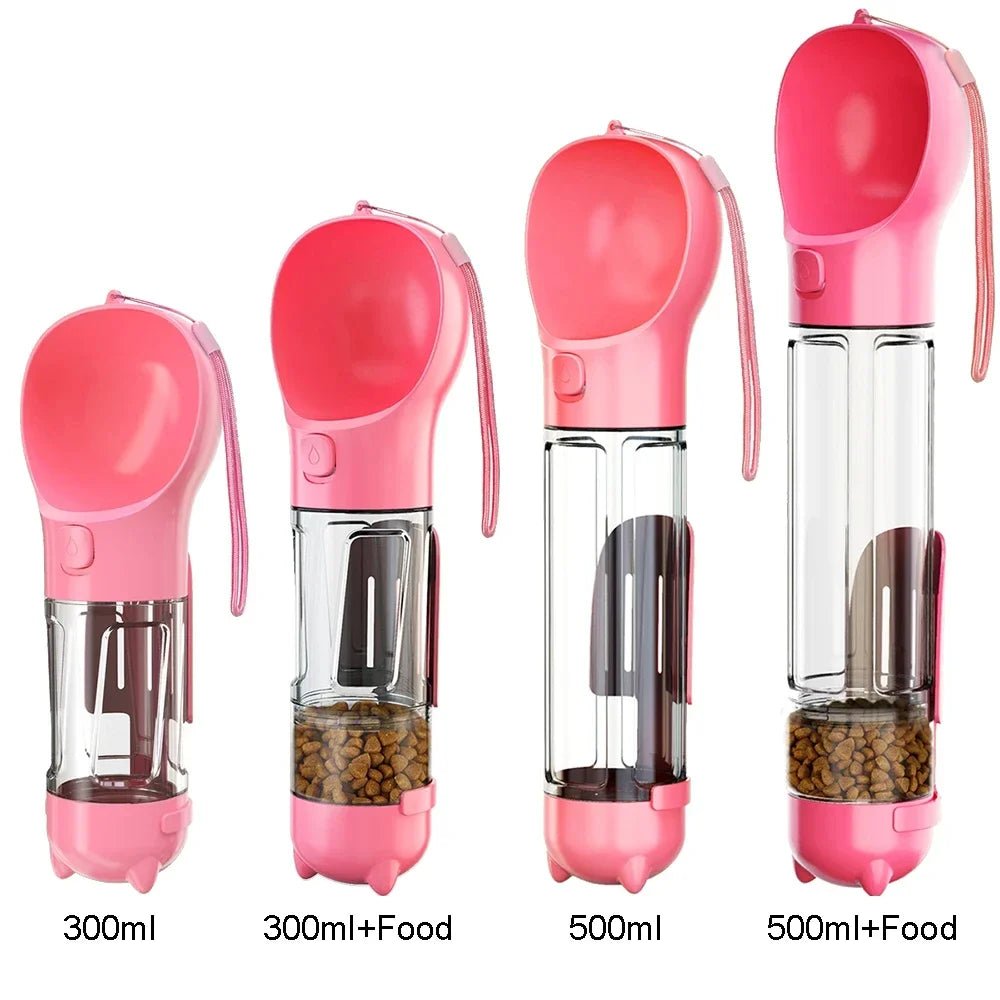 Draagbare 3 - in - 1 Waterfles voor Hond – Drinkbak & Poepzakhouder - Duke & Scoop