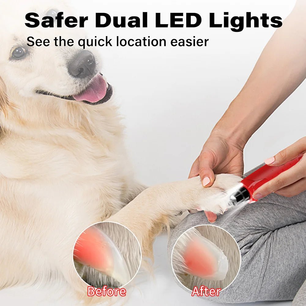 Elektrische Honden Nagelvijl met LED - lampjes - Duke & Scoop