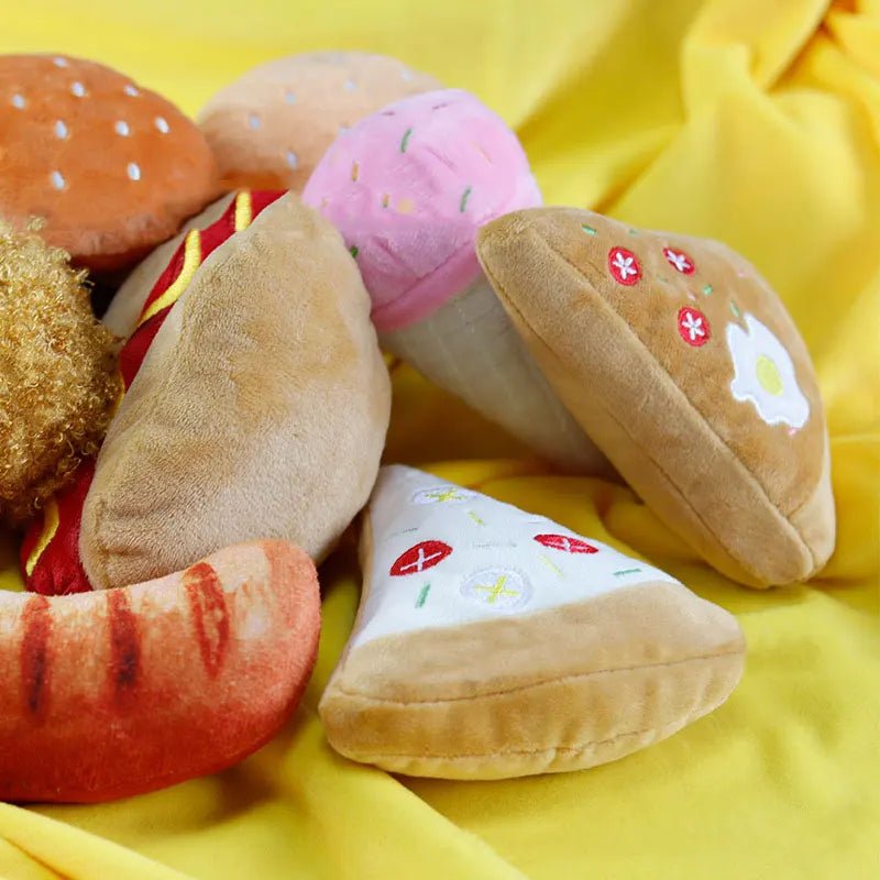 Fastfood Fun voor je Hond – Zacht Pluche Speeltje - Duke & Scoop