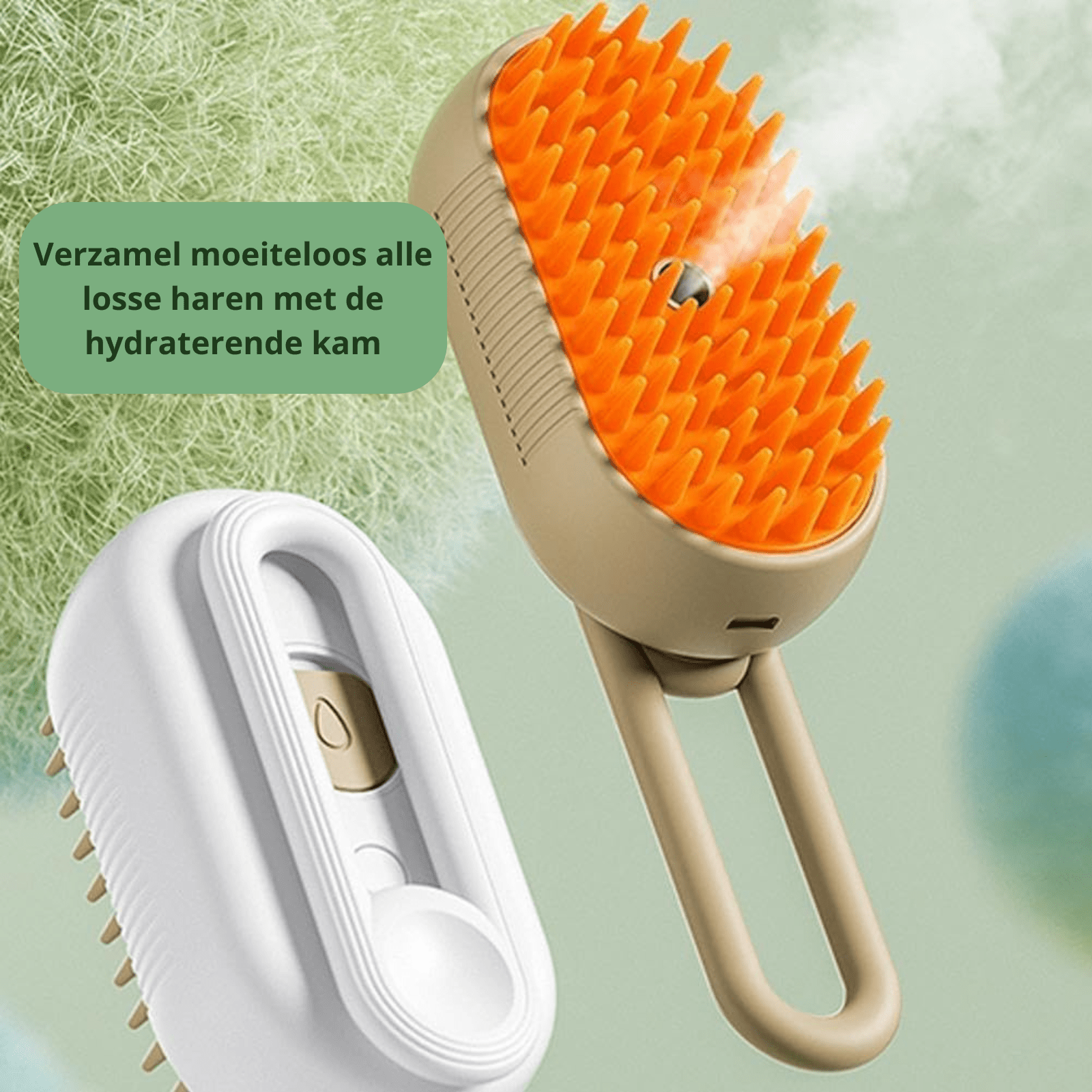 FurClean - Oplaadbare 3 - in - 1 Stoomborstel - Duke & Scoop