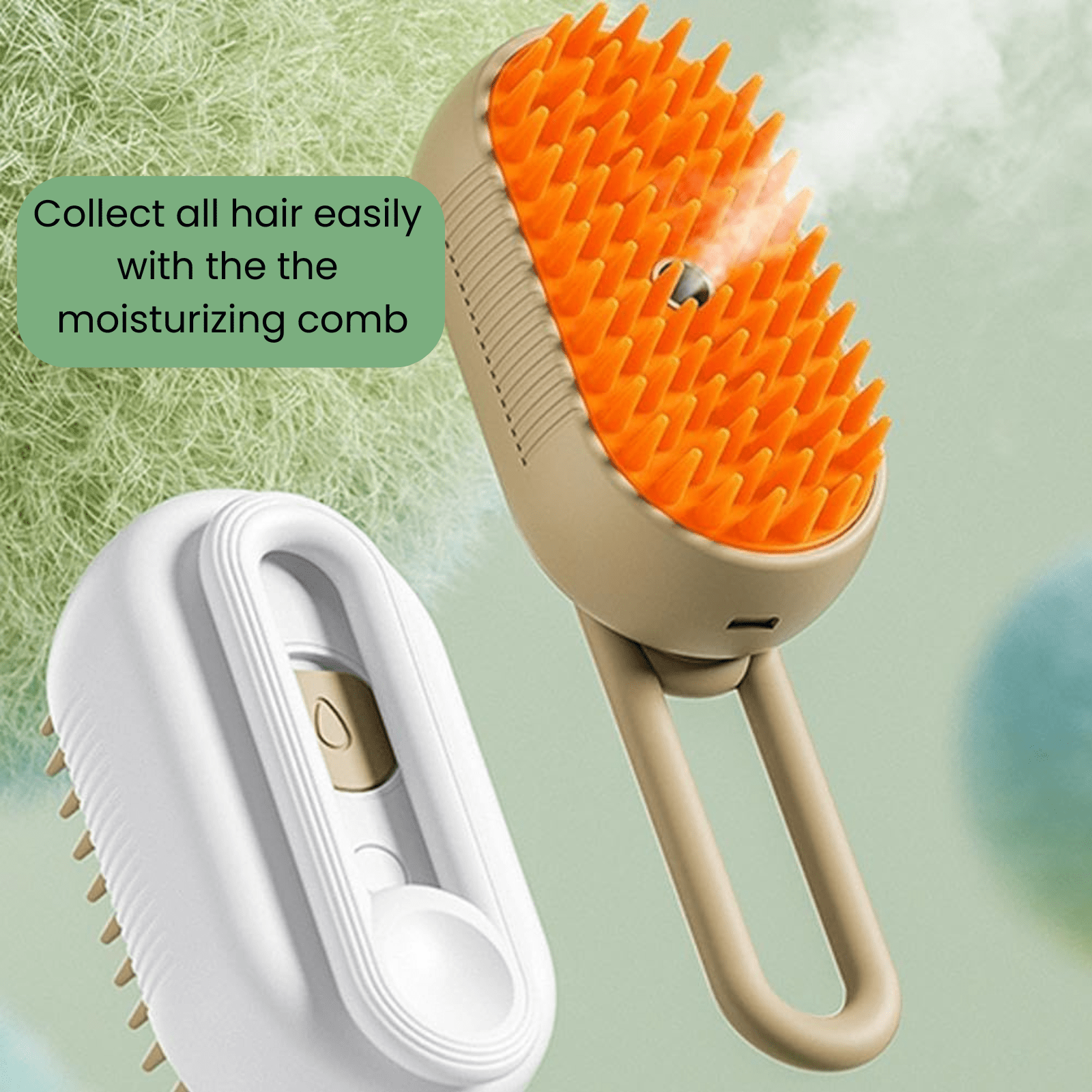 FurClean - Oplaadbare 3 - in - 1 Stoomborstel - Duke & Scoop