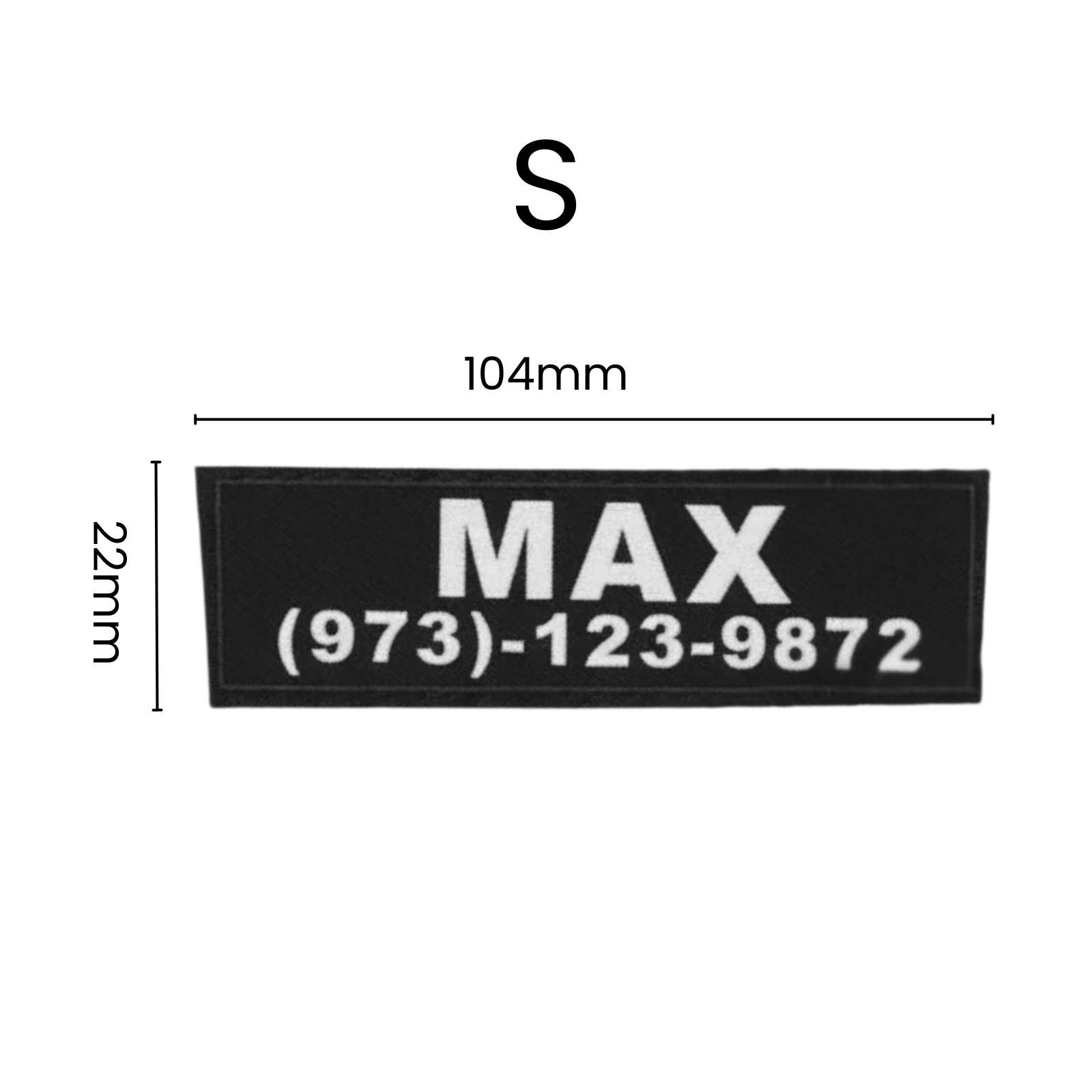 Gepersonaliseerde Klittenband Naamlabel voor Hondentuig - Duke & Scoop
