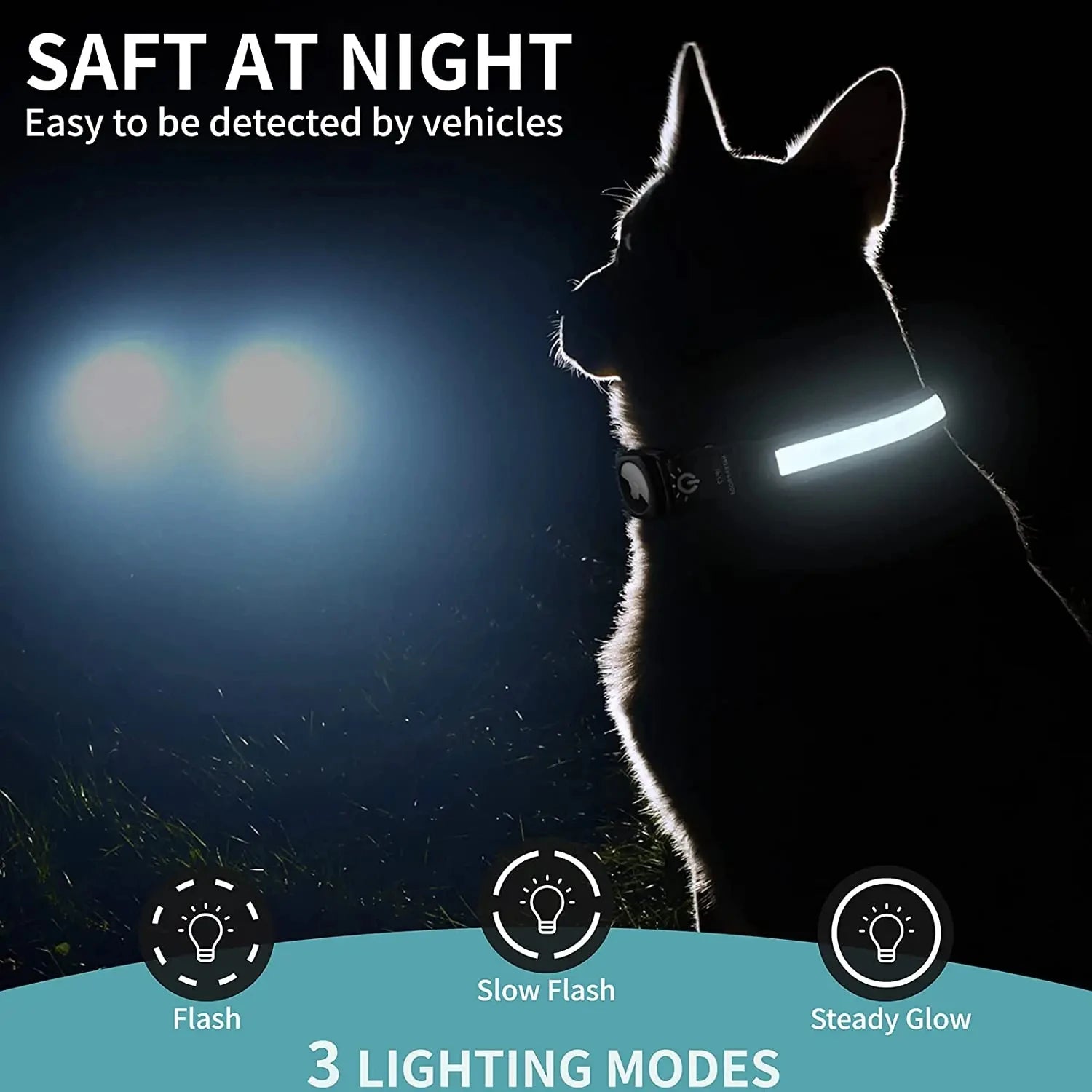 GlowTrack – LED GPS Halsband - Duke & Scoop