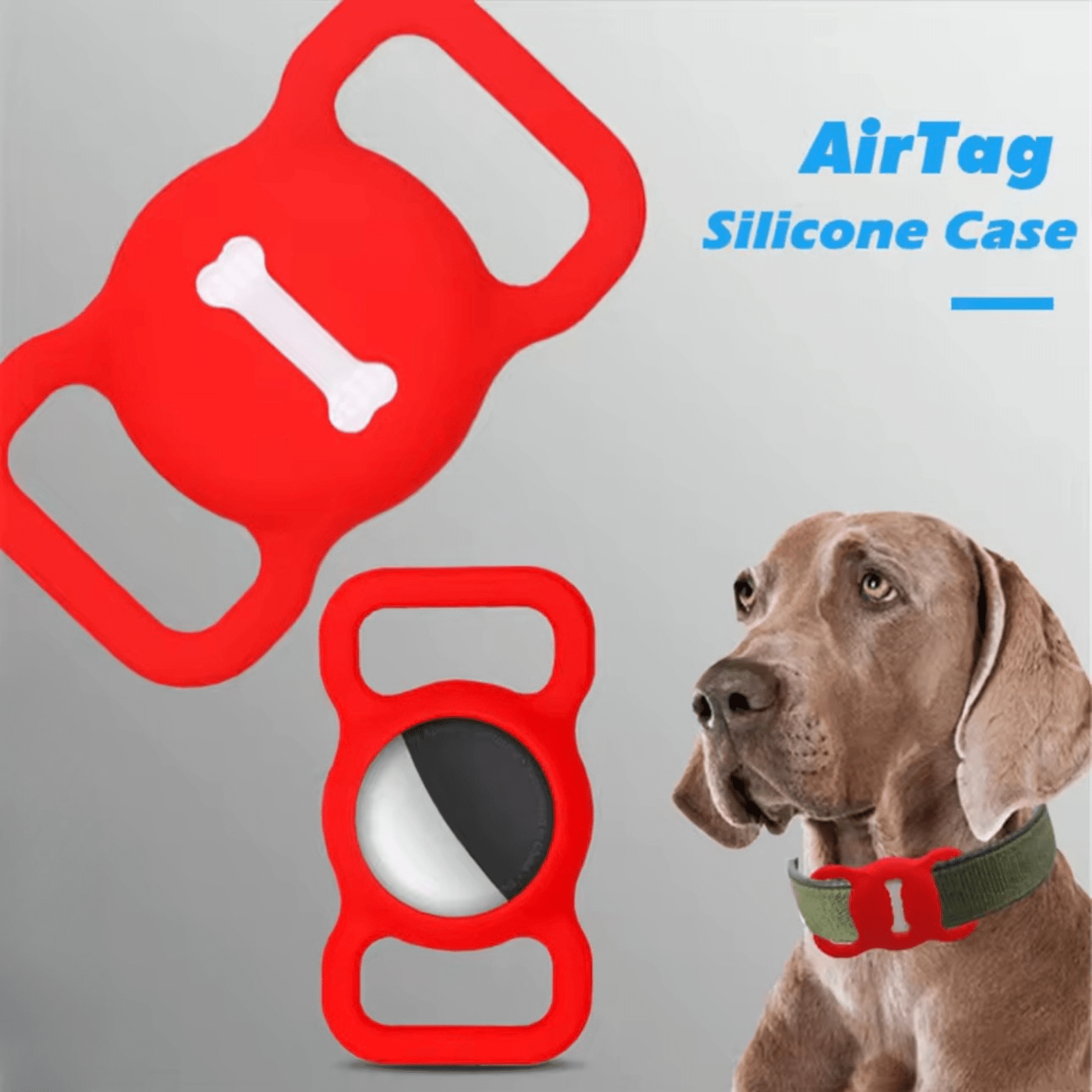 Halsband met AirTag Houder - Duke & Scoop