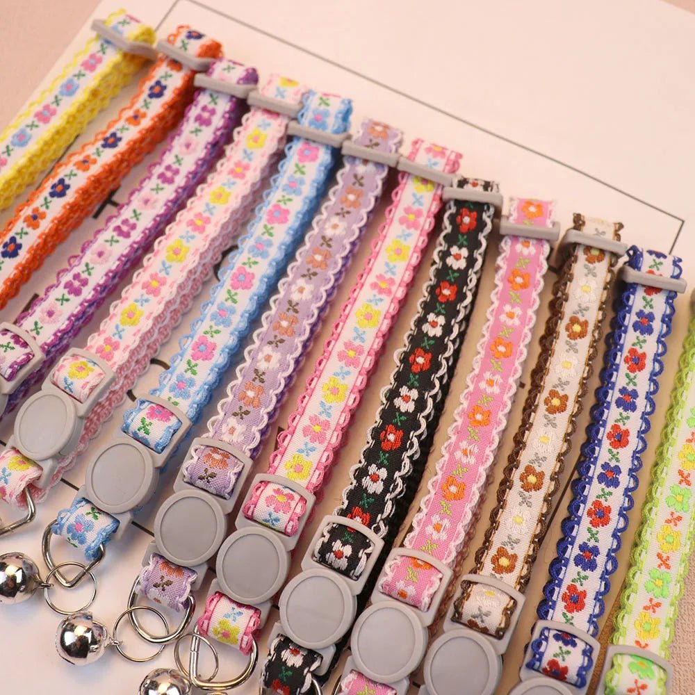 Handgemaakte Bloemen Halsband - Duke & Scoop