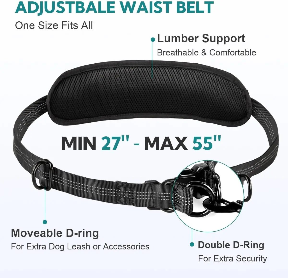Handsfree Hondenriem met Opbergtasje - Duke & Scoop