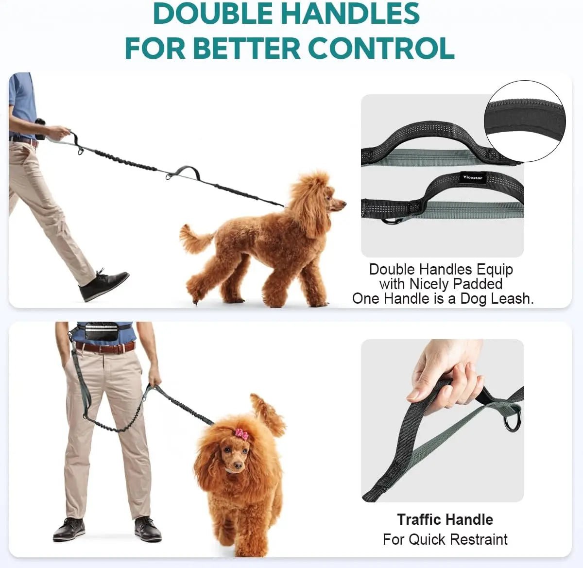 Handsfree Hondenriem met Opbergtasje - Duke & Scoop