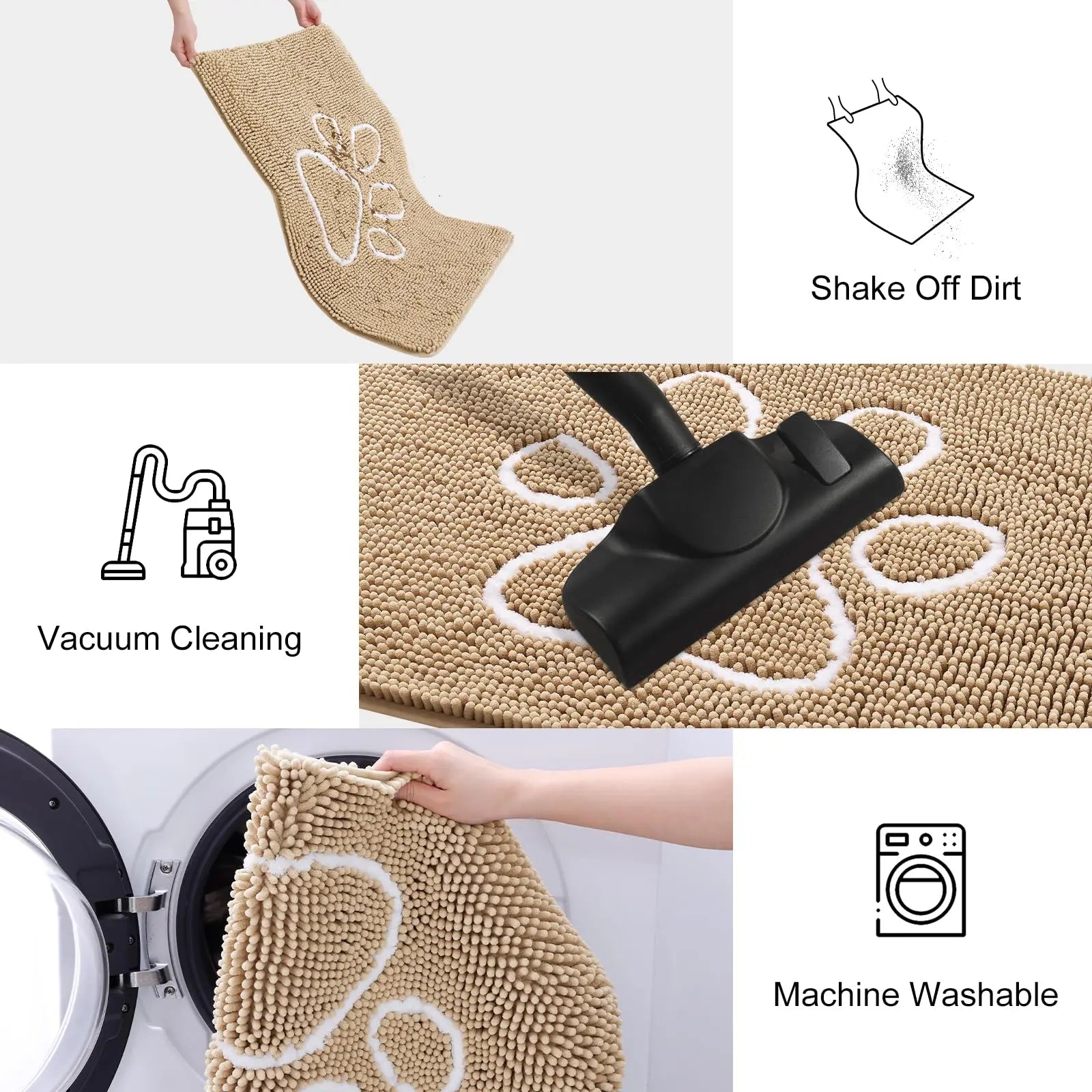 Honden Deurmat – Absorberende Chenille Mat voor Vieze Poten Binnen & Buiten - Duke & Scoop