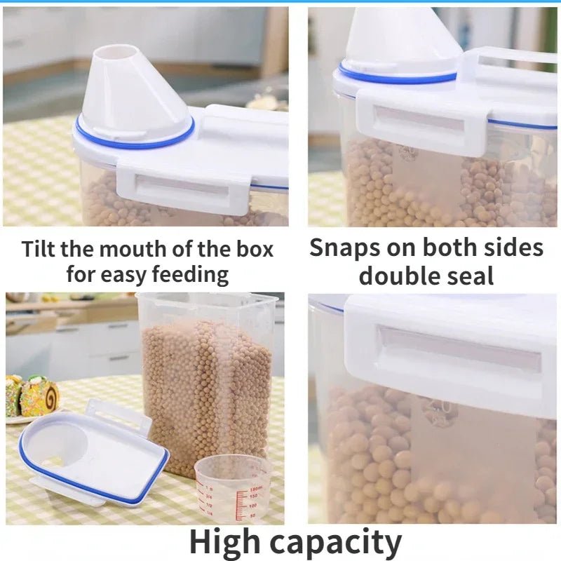 Honden - en Kattenvoer Container – Luchtdichte Plastic Opslagton - Duke & Scoop