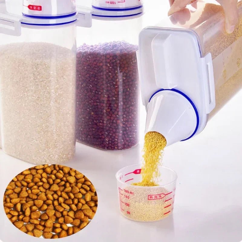 Honden - en Kattenvoer Container – Luchtdichte Plastic Opslagton - Duke & Scoop