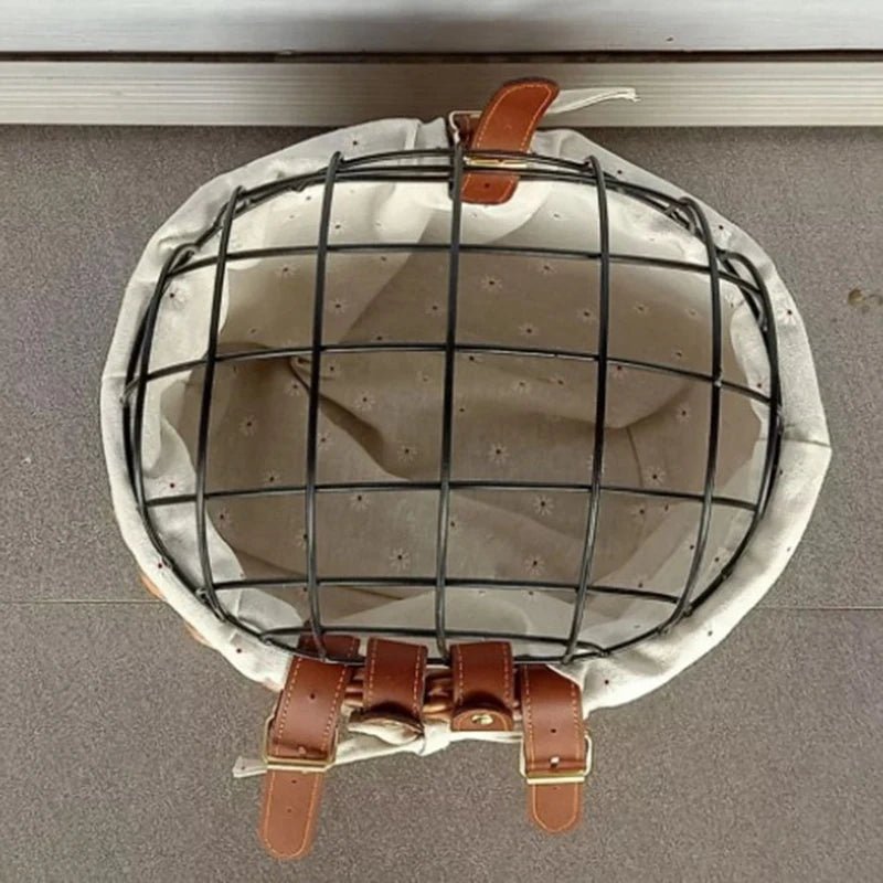 Honden Fietsmand Rieten Stijl – Stevige Hondenmand op Fiets - Duke & Scoop