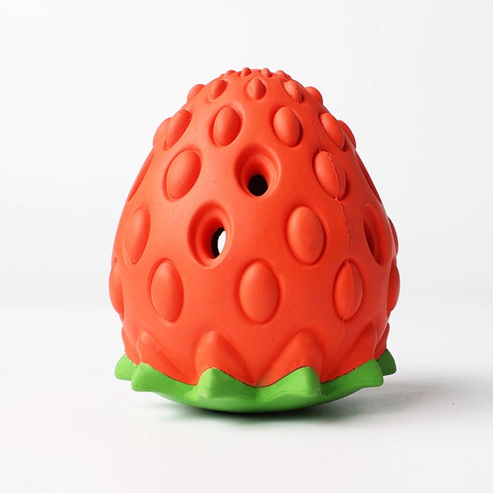 Hondenspeeltje Aardbei – Snackbal - Duke & Scoop