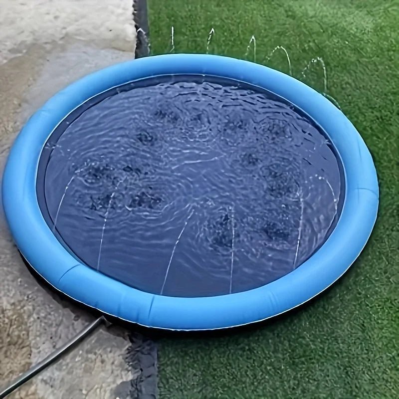 Hondensplash Pad – Opblaasbare Waterfontein Speelmat - Duke & Scoop