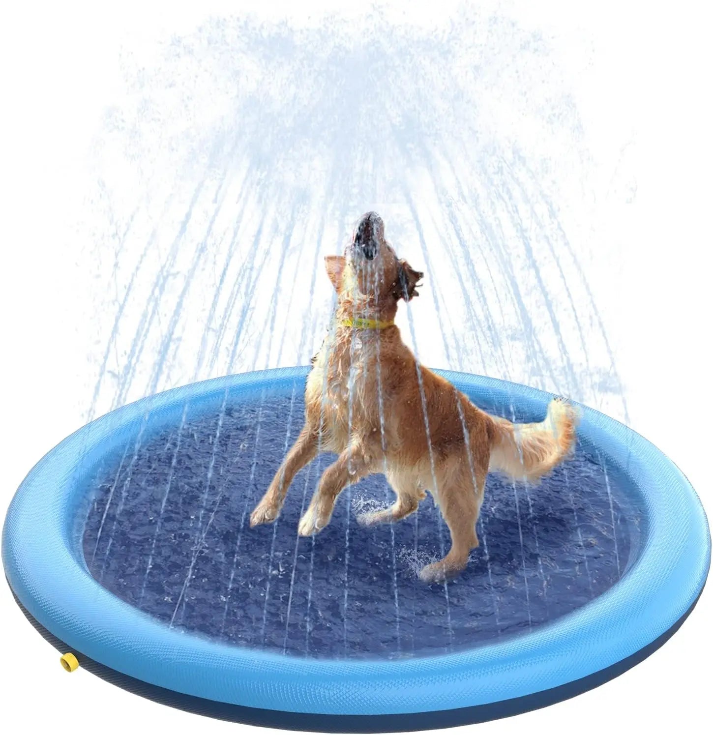 Hondensplash Pad – Opblaasbare Waterfontein Speelmat - Duke & Scoop