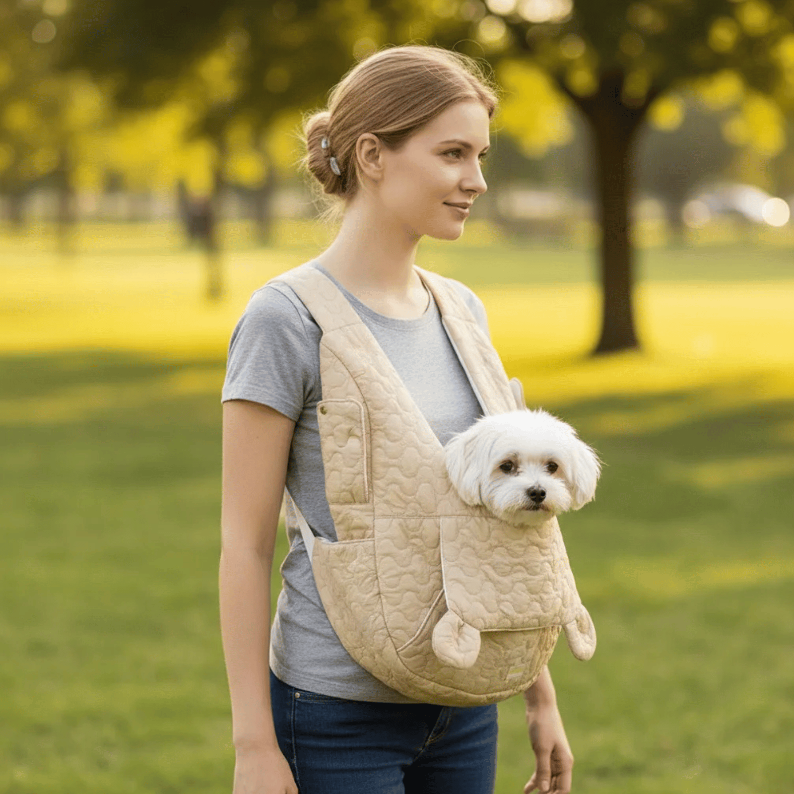 Hondentas Honden Draagzak – Comfortabele Draagzak Hondje Extra Groot - Duke & Scoop
