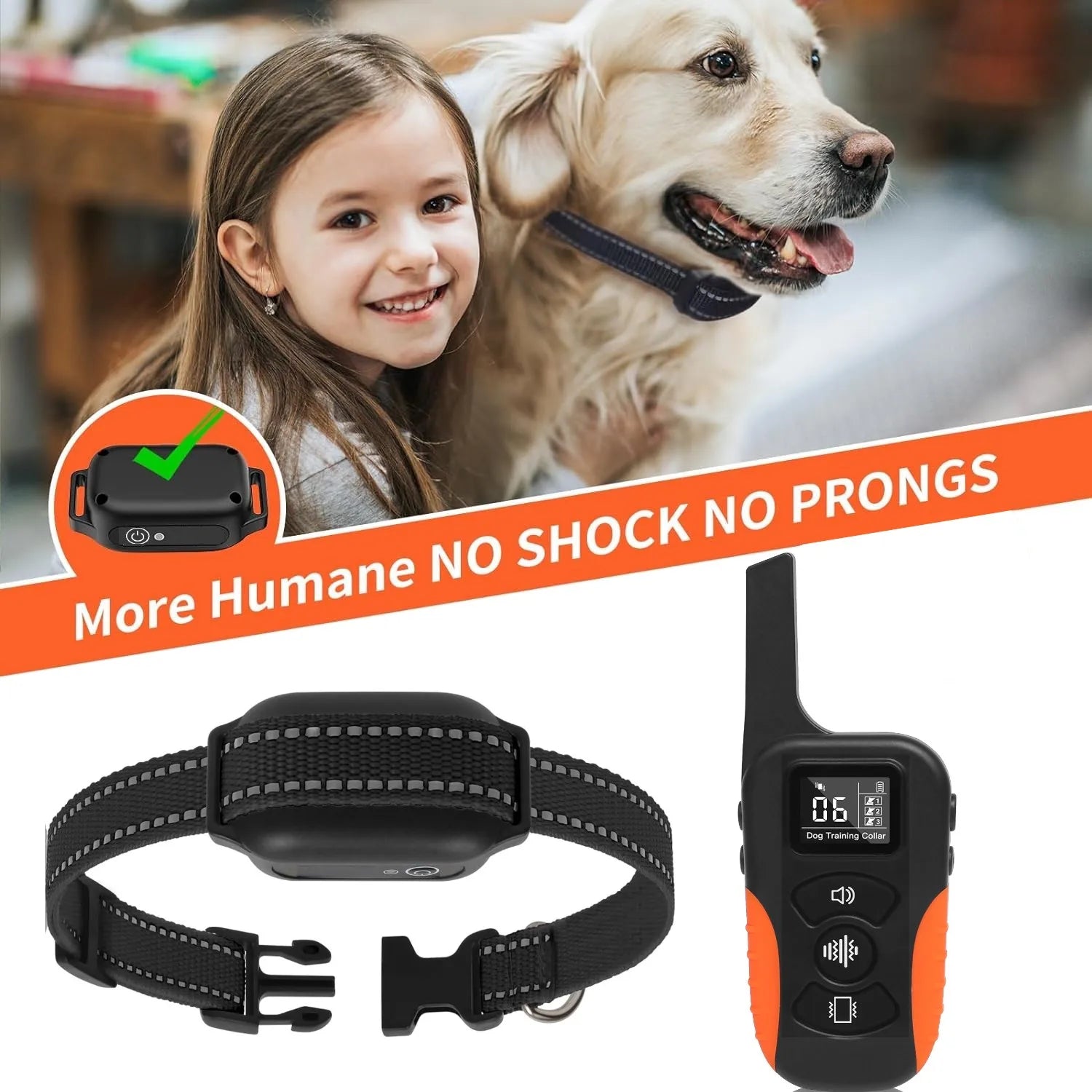 Hondentrainingshalsband zonder Schok – 9 standen - Duke & Scoop