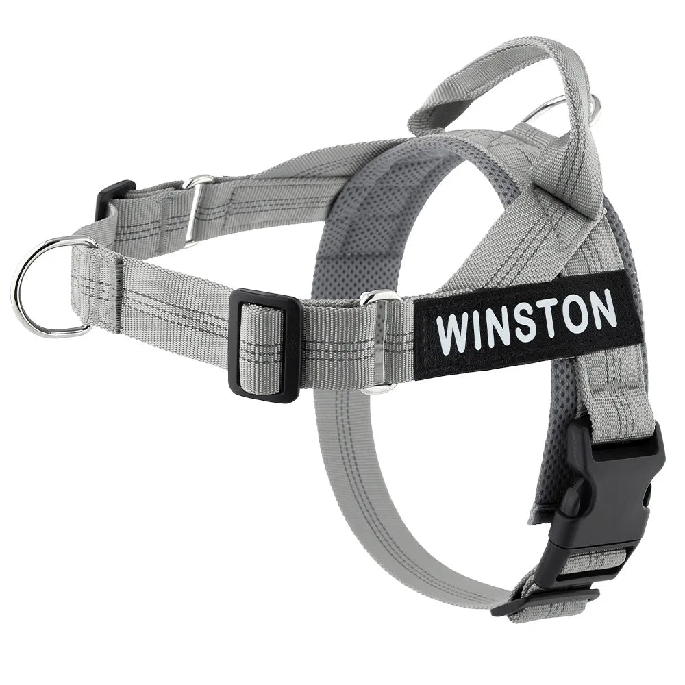 Hondentuig Reflecterend Verstelbaar – Gepersonaliseerd Harnas voor Wandelen - Duke & Scoop