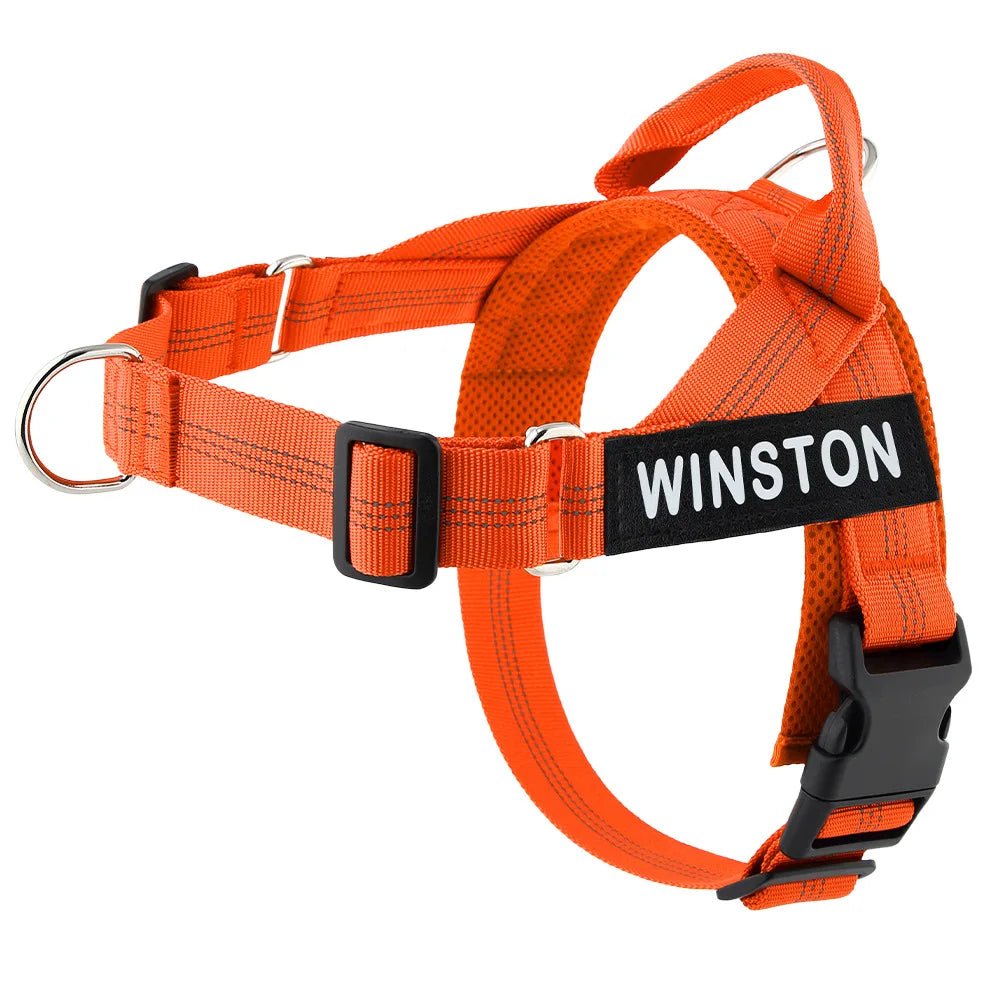 Hondentuig Reflecterend Verstelbaar – Gepersonaliseerd Harnas voor Wandelen - Duke & Scoop
