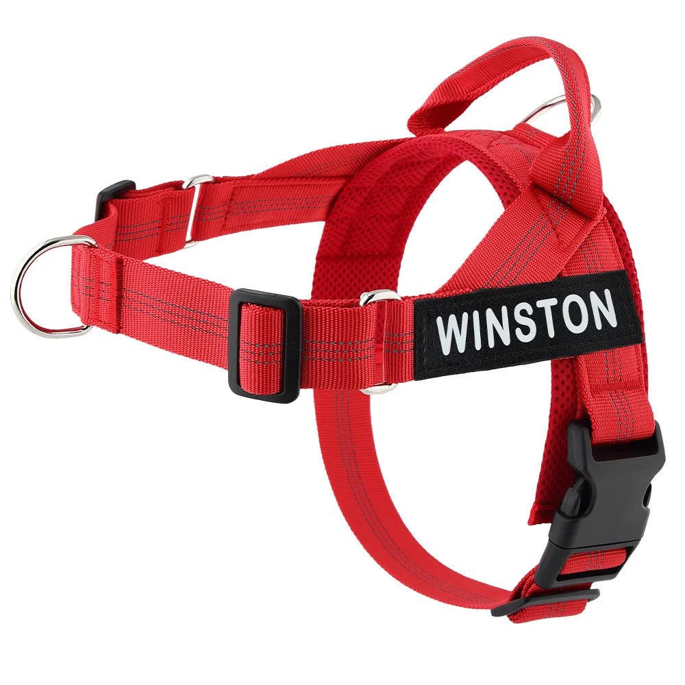 Hondentuig Reflecterend Verstelbaar – Gepersonaliseerd Harnas voor Wandelen - Duke & Scoop