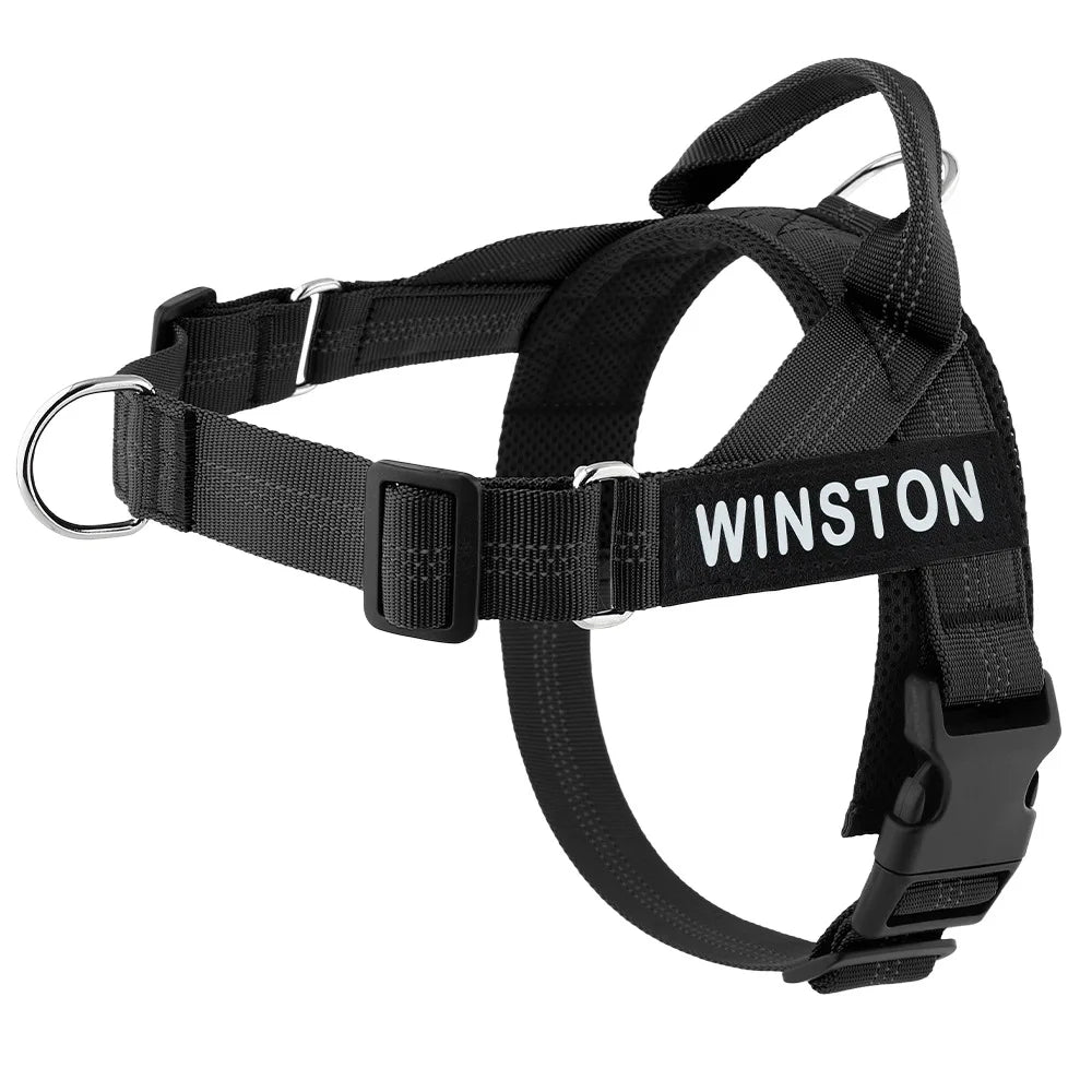 Hondentuig Reflecterend Verstelbaar – Gepersonaliseerd Harnas voor Wandelen - Duke & Scoop