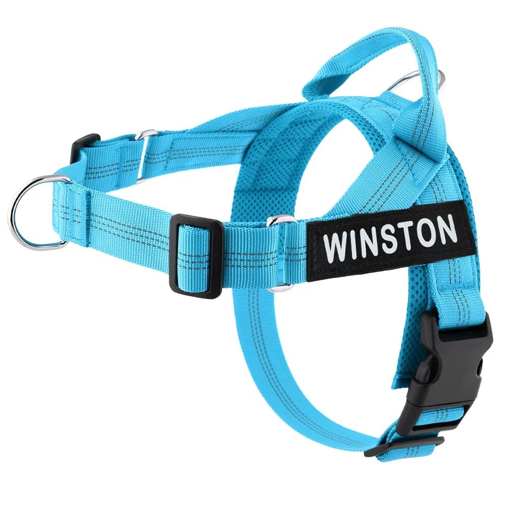 Hondentuig Reflecterend Verstelbaar – Gepersonaliseerd Harnas voor Wandelen - Duke & Scoop