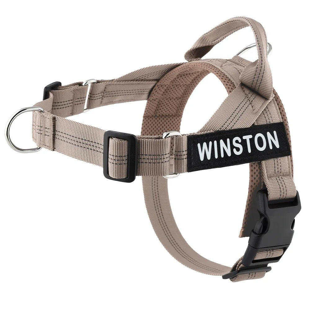 Hondentuig Reflecterend Verstelbaar – Gepersonaliseerd Harnas voor Wandelen - Duke & Scoop