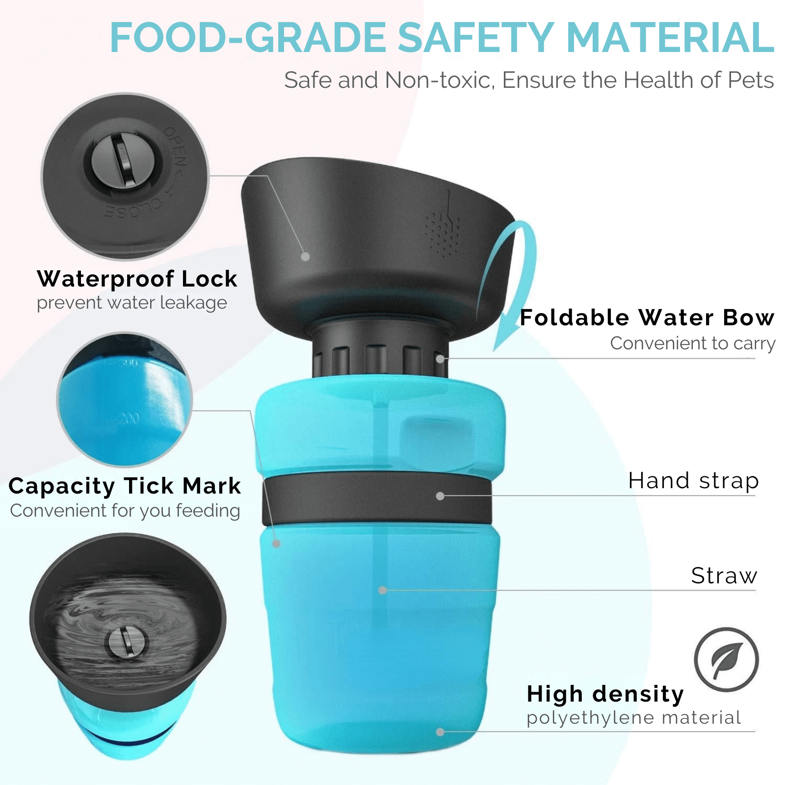 Hydrator – 500ml Reis Waterfles - Duke & Scoop