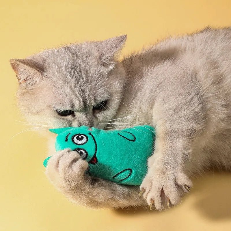 Interactief Kattenkruid Speelgoed Kat – Pluche Kauwspeeltje voor Katten - Duke & Scoop